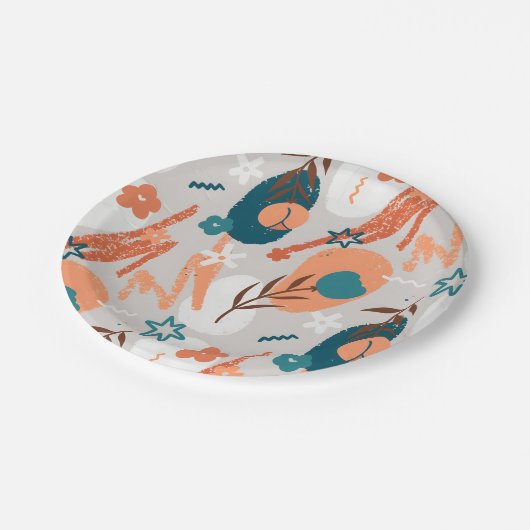 Bio Flor Pappteller (Schrägansicht)