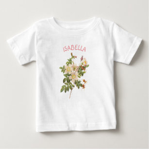 Bio florales Personalisiert-One-Piece-Shirt Baby T-shirt