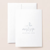 Bio Florals Muttertag Folienkarte (Rückseite mit Umschlag)