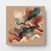 Bio Fluss Abstrakt Art - Erdtonsymmetrie Fotoplatte (Vorderseite)