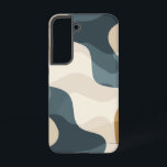 Bio Flussmuster - Beispiel für das Telefon Samsung Galaxy Hülle<br><div class="desc">Bio,  geschwungene Formen fließen in erdigen,  neutralen Tönen durch den Fall - ein moderner minimalistischer Ausdruck des Rhythmus der Natur.</div>