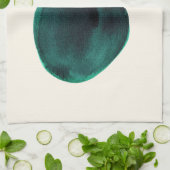 Bio Form Abstrakt Farbe Gelb grün Geschirrtuch (Gefaltet)