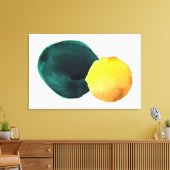 Bio Form Abstrakte Farbe Gelb Gelb Farbe Dose Leinwanddruck (Insitu (Wohnzimmer))