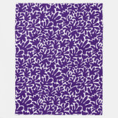 Bio Formen Abstrakt 240822 - Tief Lila Fleecedecke (Vorderseite)