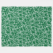 Bio Formen Abstrakt 240822 - Waldgrün Fleecedecke (Vorderseite (Horizontal))