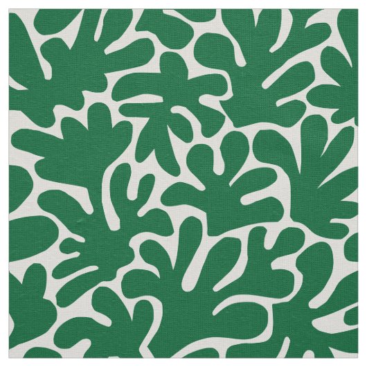 Bio Formen Abstrakt 240822 - Waldgrün Stoff (Muster)