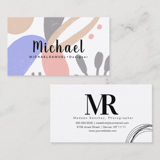 Bio Formen Architektur Friseur Visitenkarte (Vorne/Hinten)