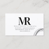 Bio Formen Architektur Friseur Visitenkarte (Rückseite)