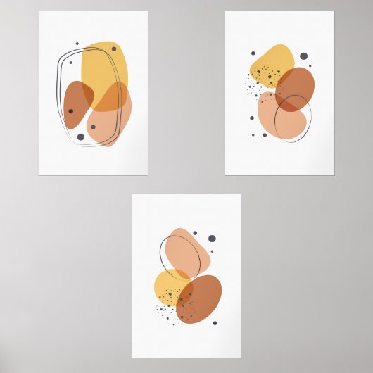 Bio Formen Bilderwand Sets (Vorderseite)