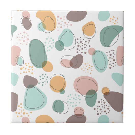 Bio Formen, modern, nahtlos Fliese (Vorderseite)