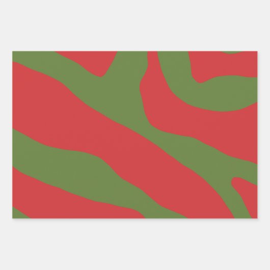 Bio Formen Moderne Abstrakte Minimalistische Weihn Geschenkpapier Set (Vorderseite 3)