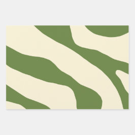 Bio Formen Moderne Abstrakte Minimalistische Weihn Geschenkpapier Set