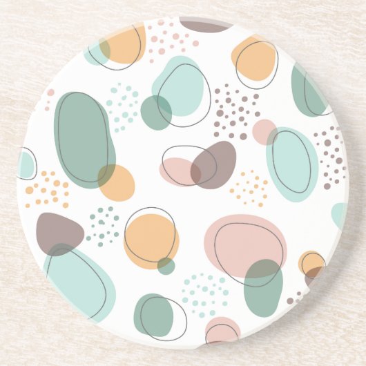 Bio Formen nahtlos Getränkeuntersetzer (Vorne)