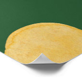 Bio Formen naives Muster. Abstrakte Wasserfarbe Poster (Ecke)