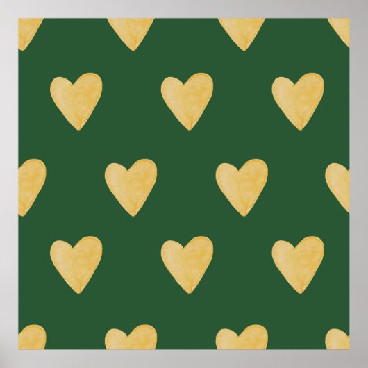 Bio Formen naives Muster. Abstrakte Wasserfarbe Poster (Vorne)