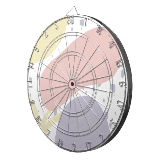 Bio Formen Sun Blob Kunstmuster Dartscheibe (Vorderseite rechts)