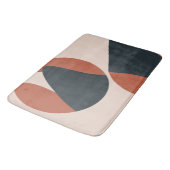 Bio Formen warme Farbtöne modern Badematte (Schrägansicht)