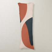 Bio Formen warme Farbtöne modern Seitenschläferkissen (Vorderseite Vertikal)