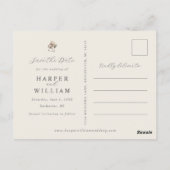 Bio Foto Save the Date Postkarte (Rückseite)