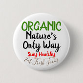 Bio Fresh Foods Round Button-Buttone Button (Vorderseite)