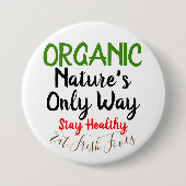 Bio Fresh Foods Round Button-Buttone Button (Vorderseite)