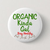 Bio Fresh Foods Round Button-Buttone Button (Vorderseite)