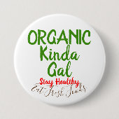 Bio Fresh Foods Round Button-Buttone Button (Vorderseite)