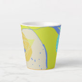 Bio, fruchtiges Design Milchtasse (Vorderseite)