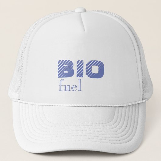 Bio Fuel Your Text Trucker Hat Truckerkappe (Vorderseite)