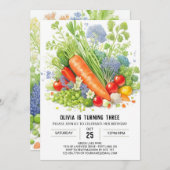 Bio Garden Fun Geburtstag Einladung (Vorne/Hinten)