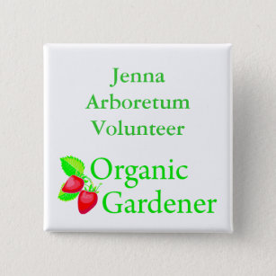 Bio Gardener - Erdbeeren Button