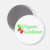 Bio Gardener - Erdbeeren Magnet (Vorderseite/Rückseite)