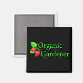 Bio Gardener - Erdbeeren Magnet (Vorderseite/Rückseite)