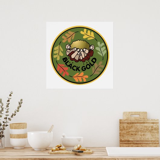 Bio Gartenarbeit - Compost Poster (Küche)