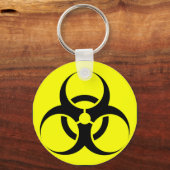 Bio-Gefahr oder Biogefährdung-Zeichen-Symbol-Warnl Schlüsselanhänger (Vorderseite)