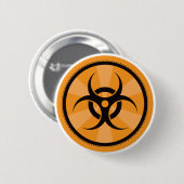 Bio-Gefahr - Orange Button (Vorne & Hinten)