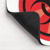 Bio-Gefahr - Rot Mousepad (Ecke)