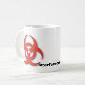 Bio--Gefahr-Symbol Kaffeetasse (Vorderseite Links)