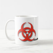 Bio--Gefahr-Symbol Kaffeetasse (Links)