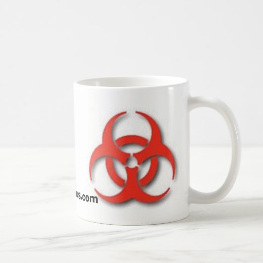 Bio--Gefahr-Symbol Kaffeetasse (Rechts)