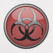 Bio-Gefahrensymbole Etiketten (Design 1)
