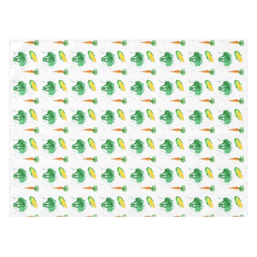 Bio Gemüse des Watercolor Tischdecke (Vorderseite (Horizontal))
