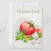 Bio Gemüse Einladung (Vorderseite)