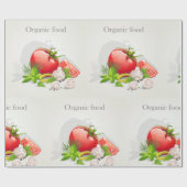 Bio Gemüse Geschenkpapier (Flach)