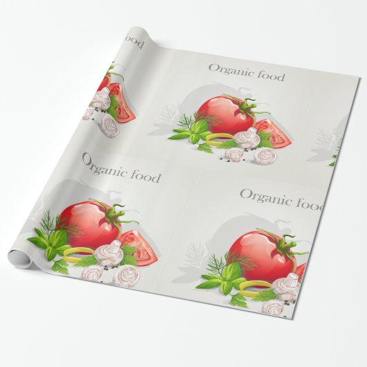 Bio Gemüse Geschenkpapier (Ungerollt)