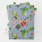 Bio Gemüse mit Wasserfarbe Geschenkpapier Set (Beispiel)