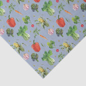 Bio Gemüse mit Wasserfarbe Seidenpapier (Ausschnitt)