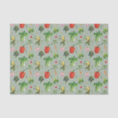 Bio Gemüse mit Wasserfarbe Seidenpapier (Vorderseite)