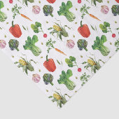 Bio Gemüse mit Wasserfarbe Seidenpapier (Ausschnitt)