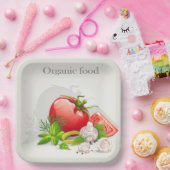 Bio Gemüse Pappteller (Party)